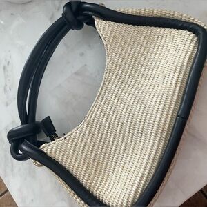 Moda Luxe Black and Cream Handbag